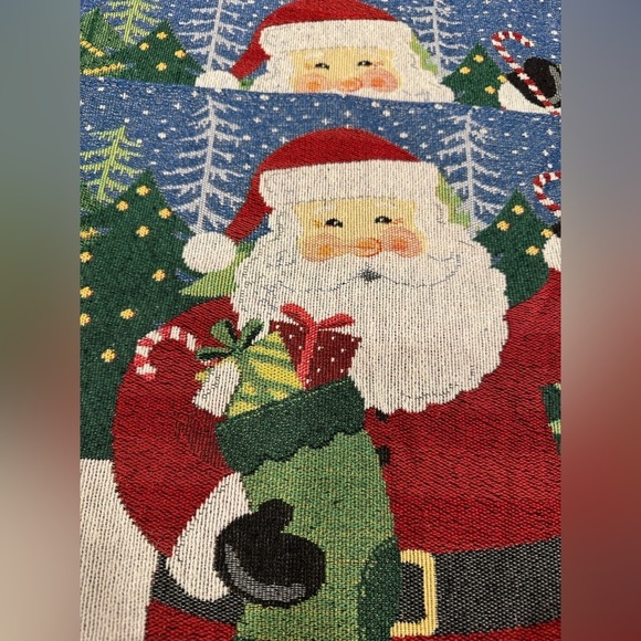 (NWT) Vintage BRAND NEW Set of 3 Christmas placemats + Mini Decor Christmas Tree - Picture 1 of 5